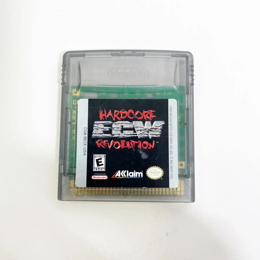 Nintendo ECW Hardcore Revolution Game Boy Color GBC Wrestling Acclaim CGB-BECE